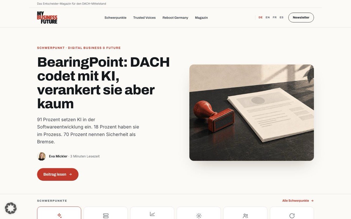 Startseite von MyBusinessFuture